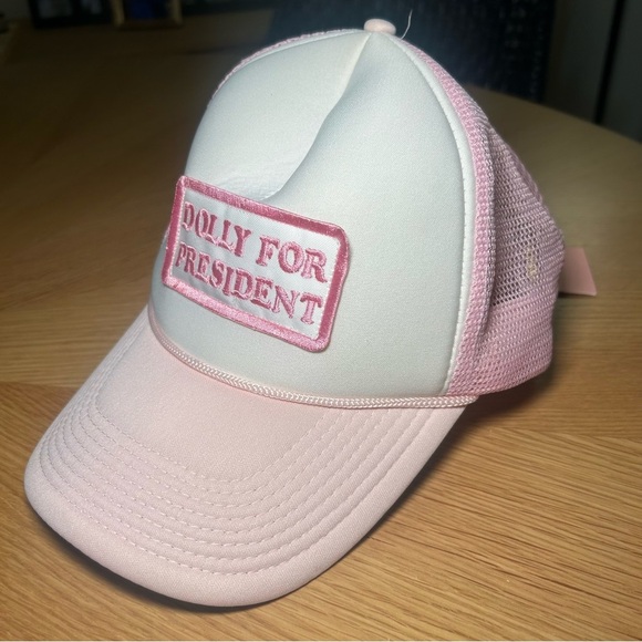 Pink ‘Dolly for President’ Western Cowgirl Hat - Picture 2 of 5